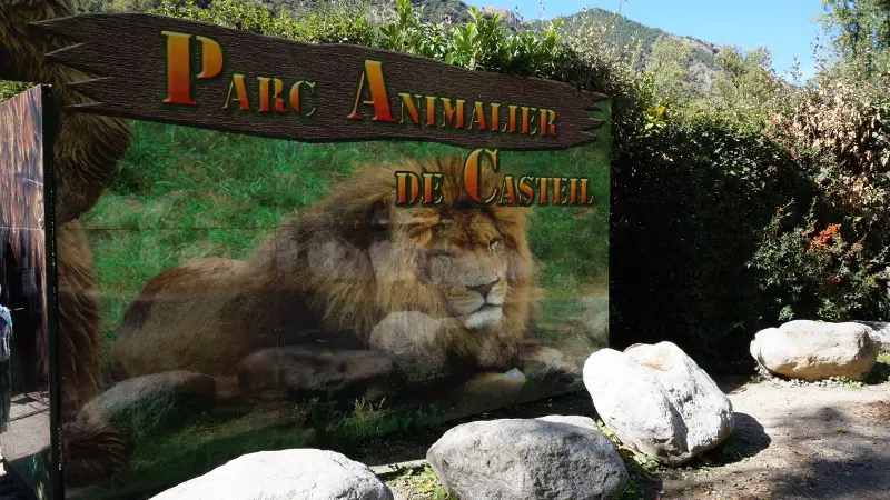 entrée du parc animalier de casteil