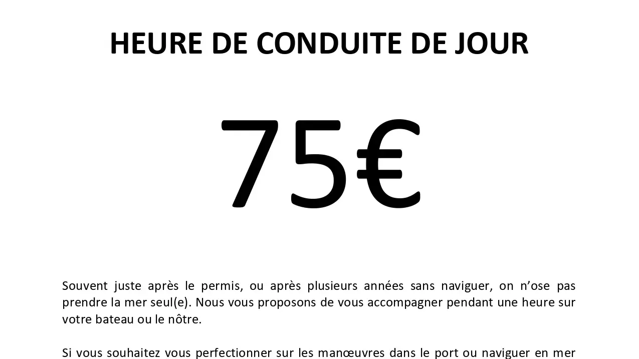 heure de conduite de jour