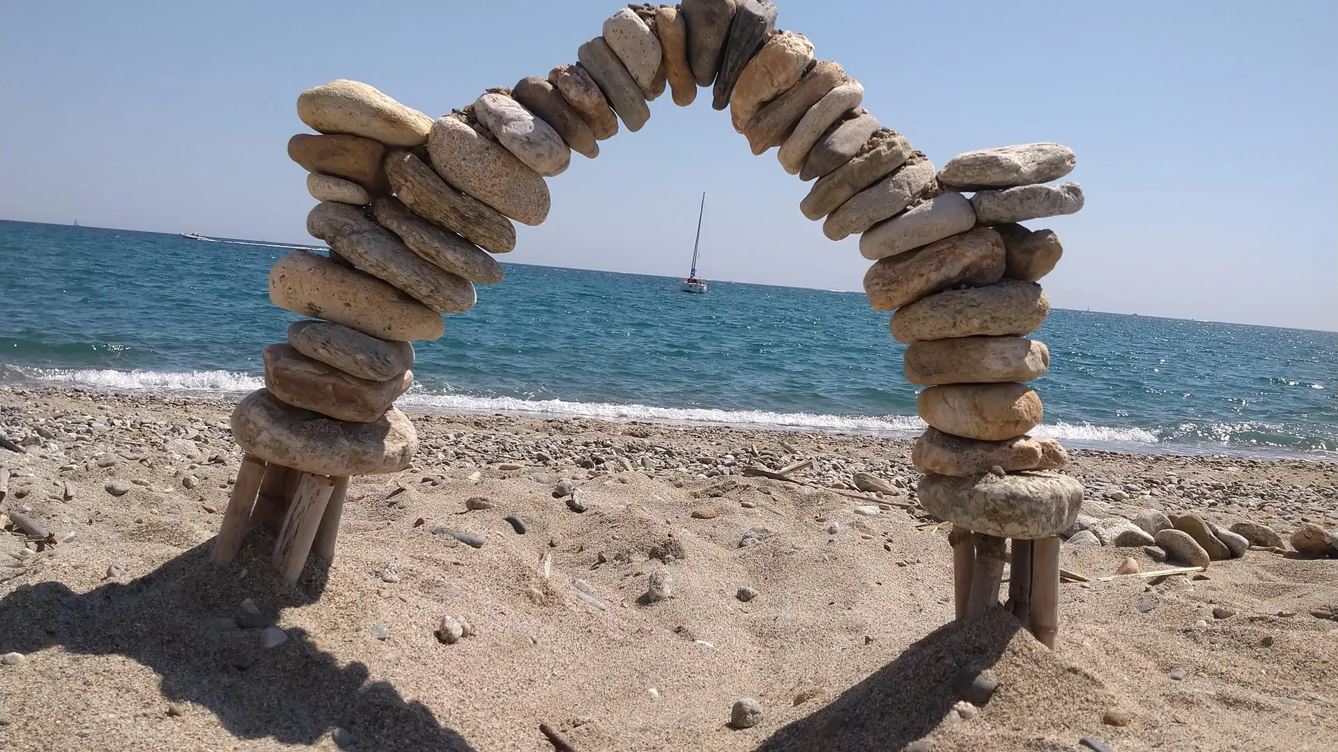 La plage d'Argelès, art éphémère_15