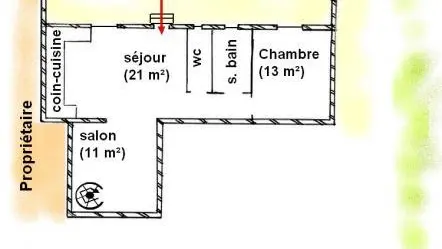 Plan du gîte LA COUR n105003_5