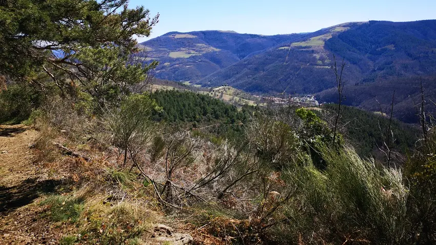 Descente vers Prats-de-Mollo, vue sur le Fort_1