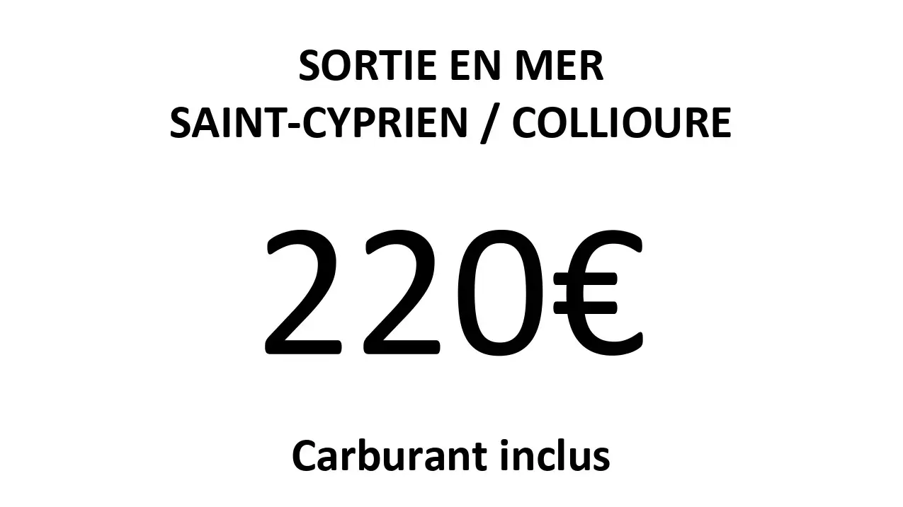 sortie en mer COLLIOURE