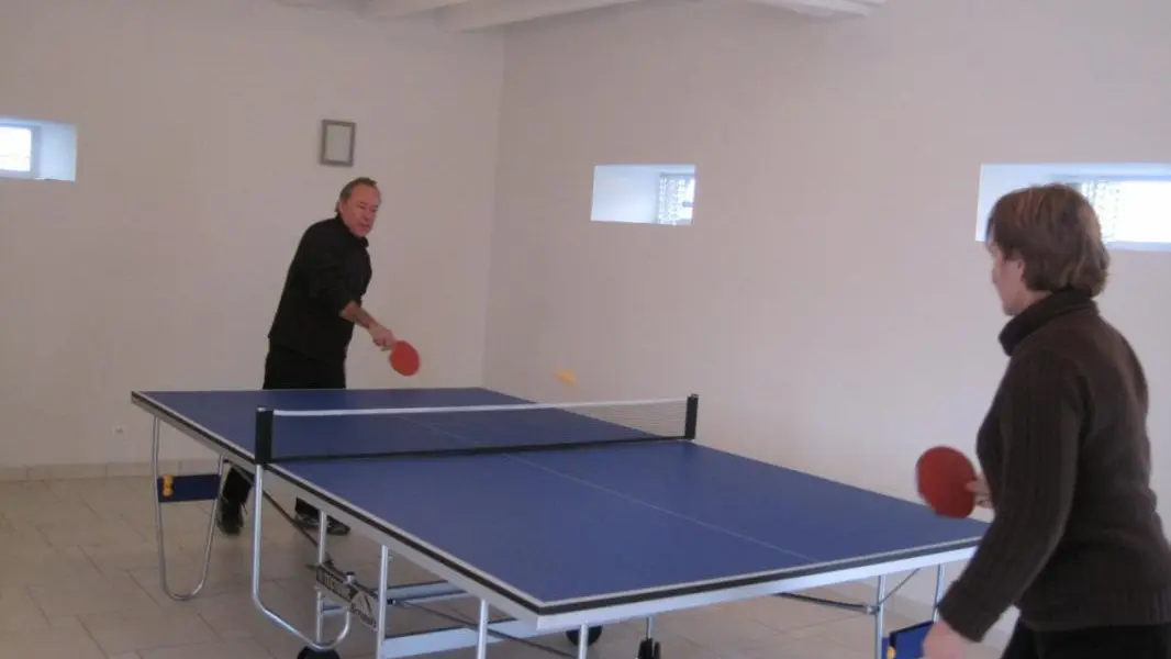 la table de ping-pong