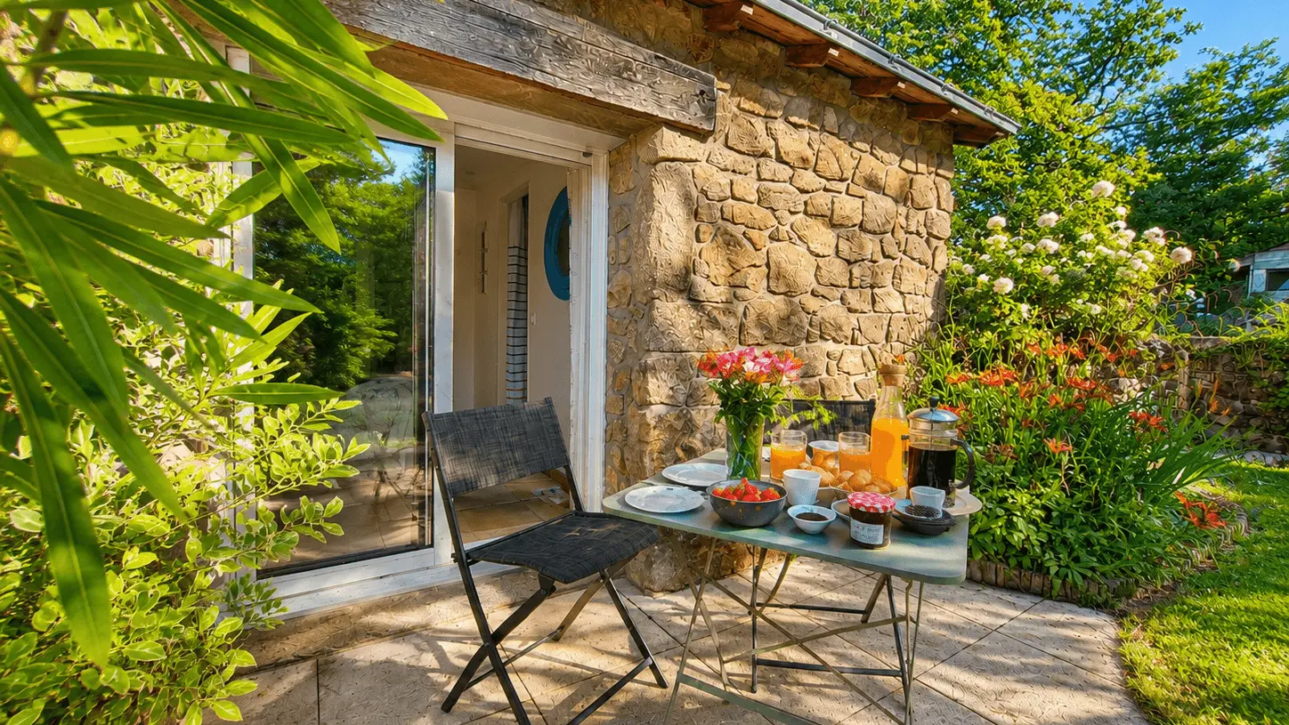 444303 - Accès terrasse de la chambre du RDC