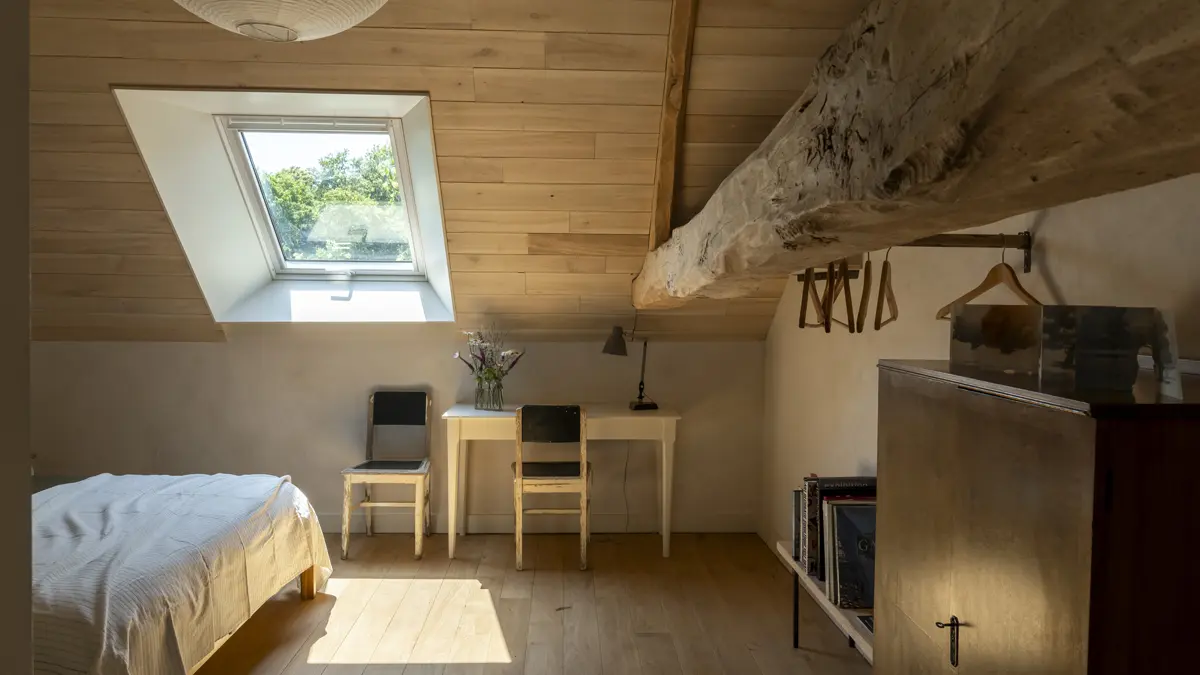 Chambres et table d'hôtes le Vaux Jouin_Marçon_Chambre Jaune