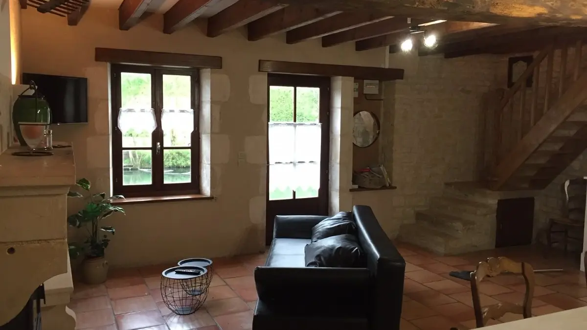 229468 - Le coin salon avec vue sur la rivière