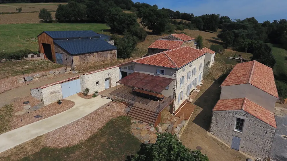 Vue aérienne du hameau