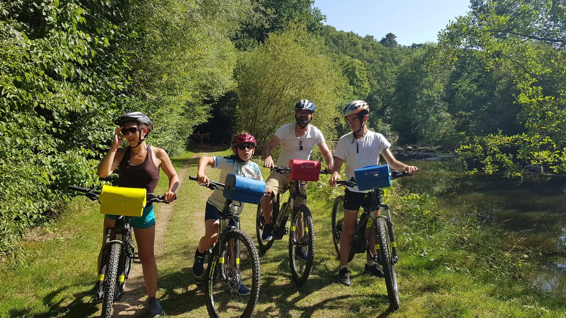 Balade à VTT électrique e famille