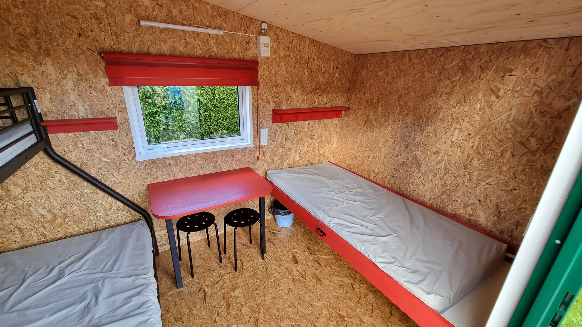 Cabane randonnuer au Camping du Sans Souci - Fresnay-sur-Sarthe - intérieur