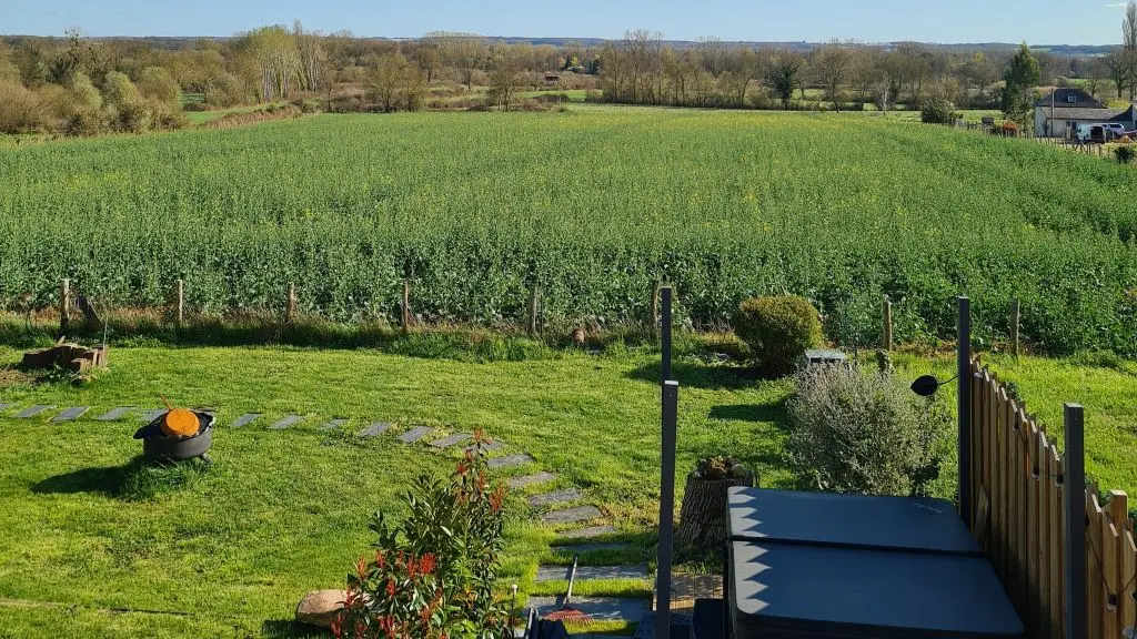 Gîte l'Orée du Bois_Vaas_Vue de la chambre