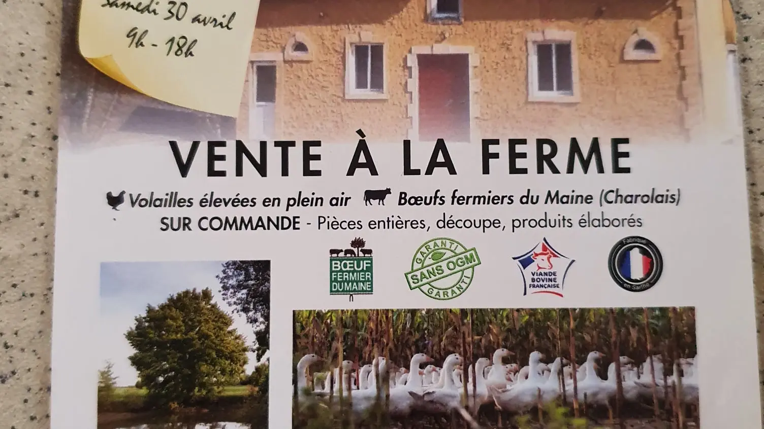 Flyer ferme de l'Oiselière