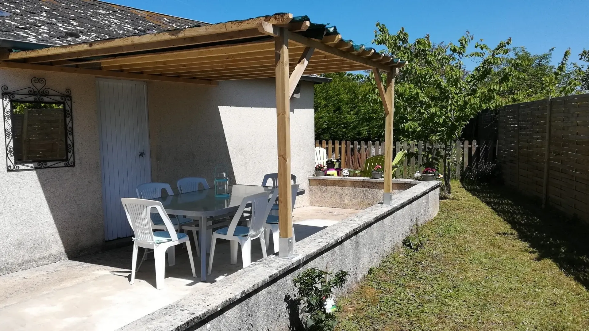 terrasse jardin clos