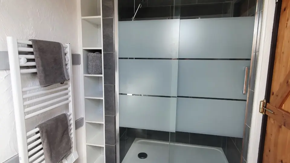 large double shower