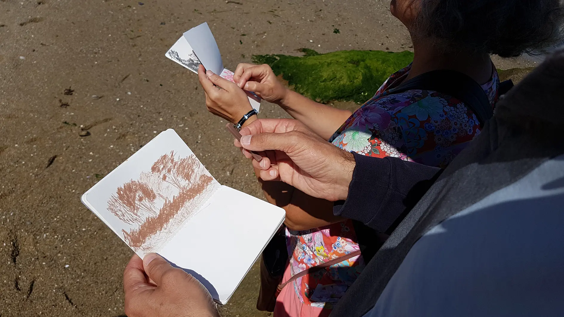 Test au fusain et à la craie