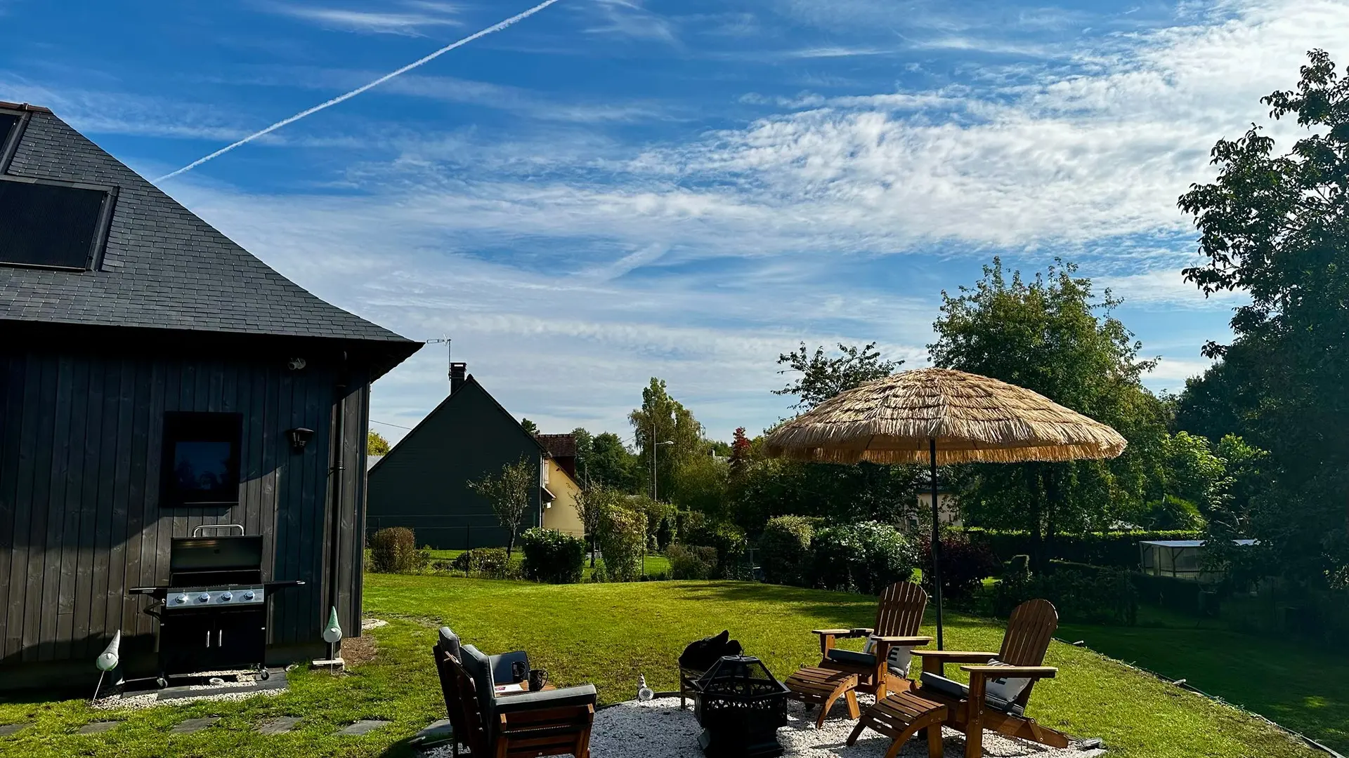 BHD-LODGE & SPA - Espace braséro jardin