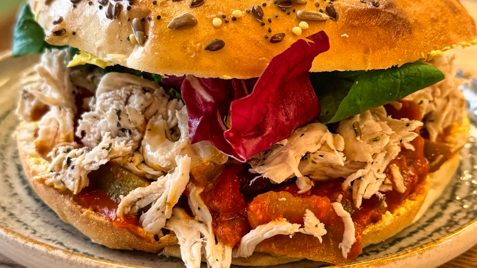 Bagel Poulet Curry