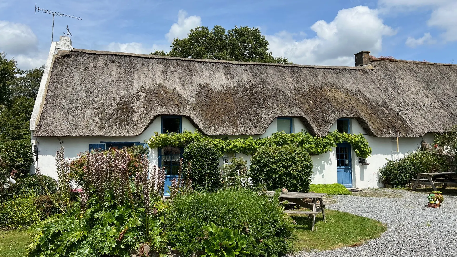 Hébergement, la chaumière des Marionnettes à la Chapelle-des-Marais