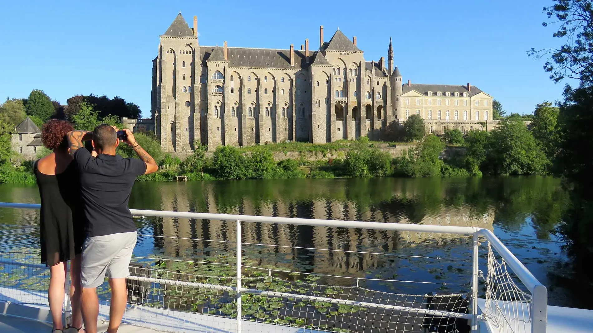 Depuis-le-pont-supérieur- Bateau Le Sablésien