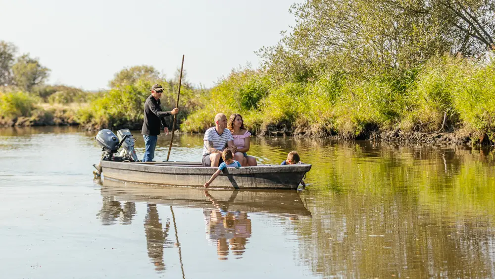 Balade en barque à Rozé