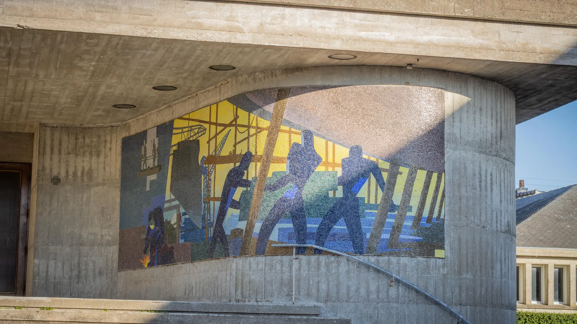 Mosaïque de l'église Sainte-Anne à Saint-Nazaire