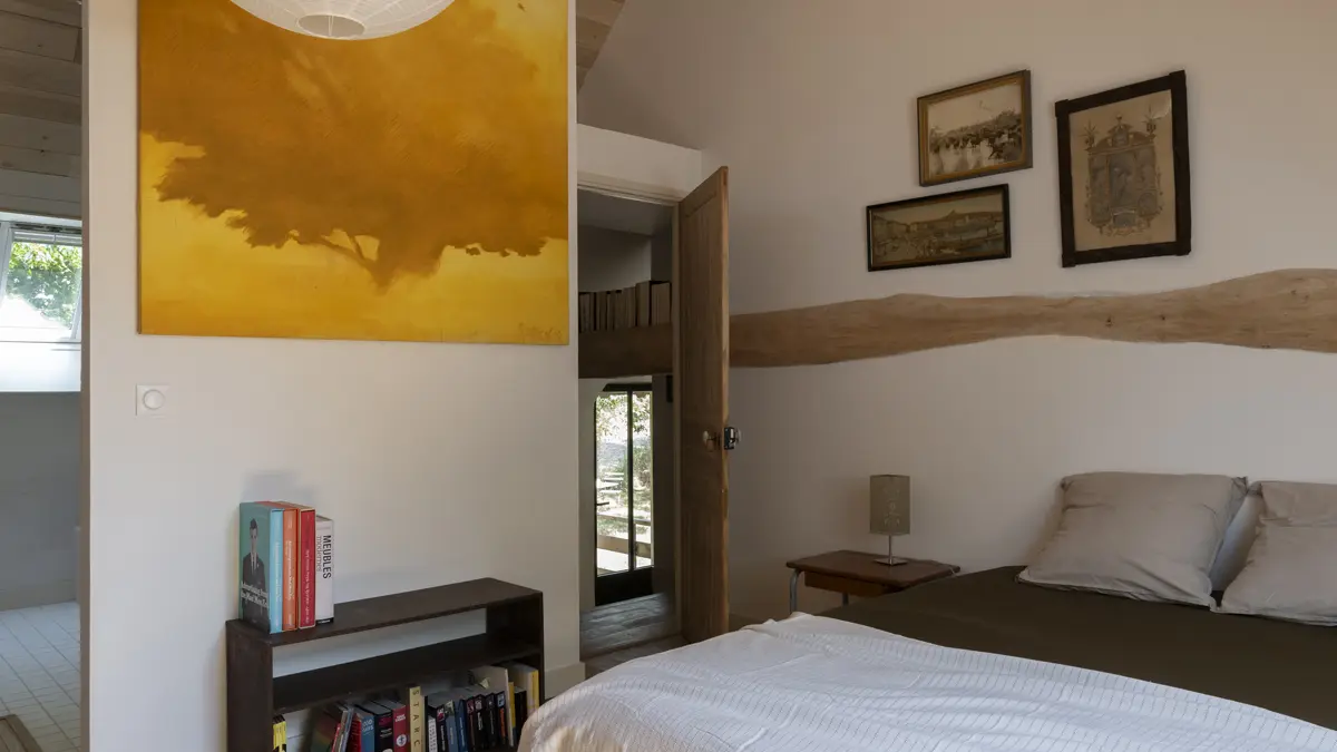 Chambres et table d'hôtes le Vaux Jouin_Marçon_Chambre Jaune