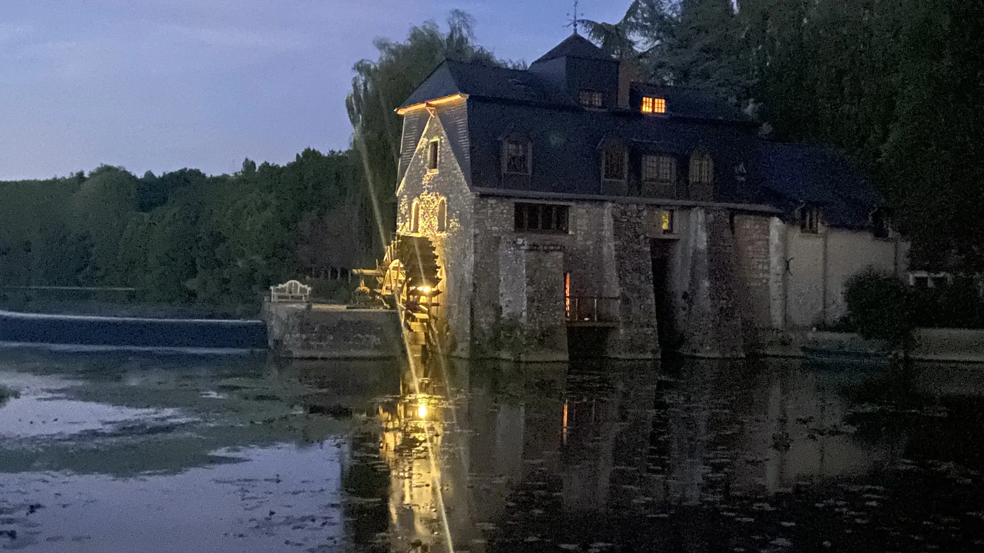 le soir sur le Moulin