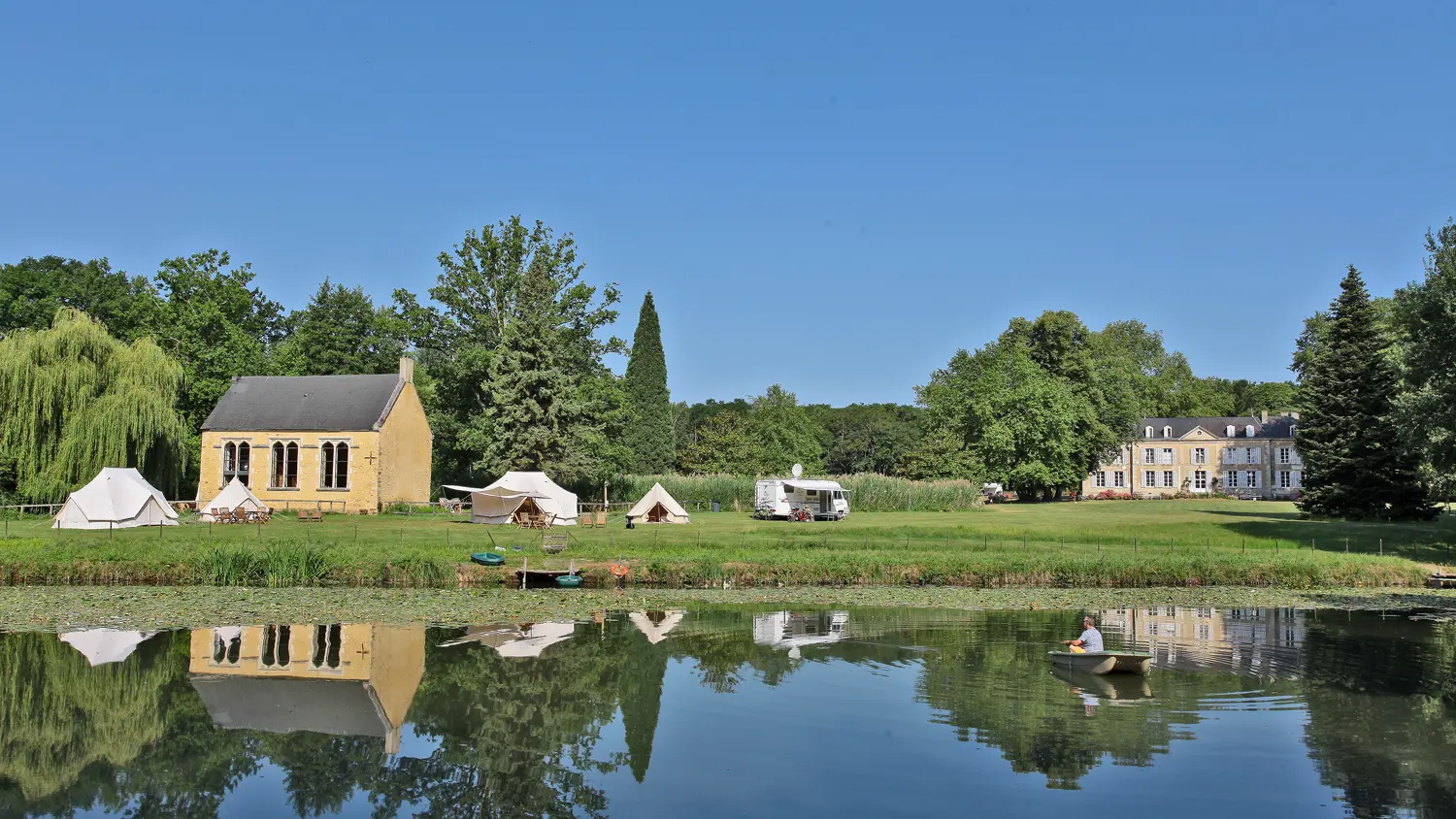 Vue du lac du chateau