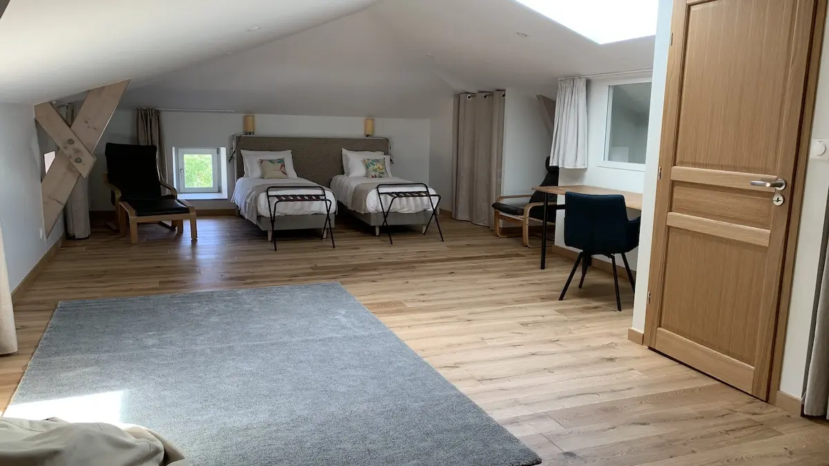 Le Moulin des Etrebières chambre triple