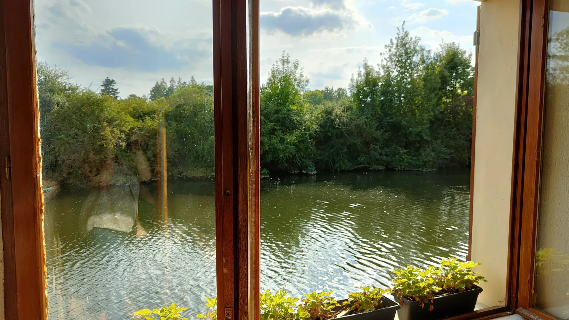 Chez Céline et Quentin - Fresnay-sur-Sarthe - Vue depuis la pièce de vie