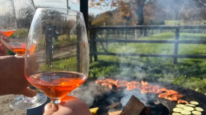 Le Cottage - Ancinnes - apéro au brasero