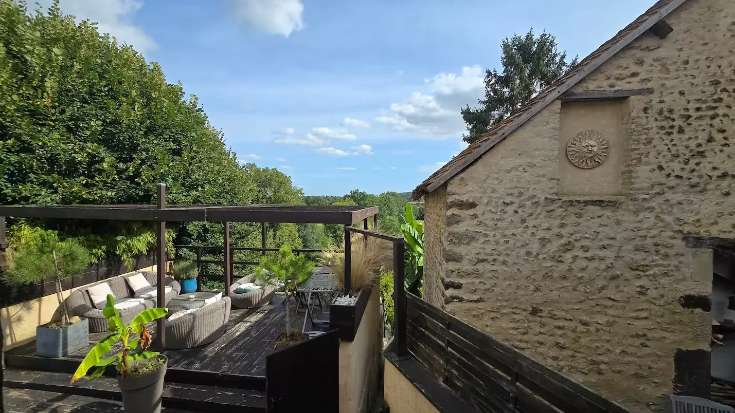 Le Cottage Belmontais - Beaumont-sur-Sarthe - terrasse