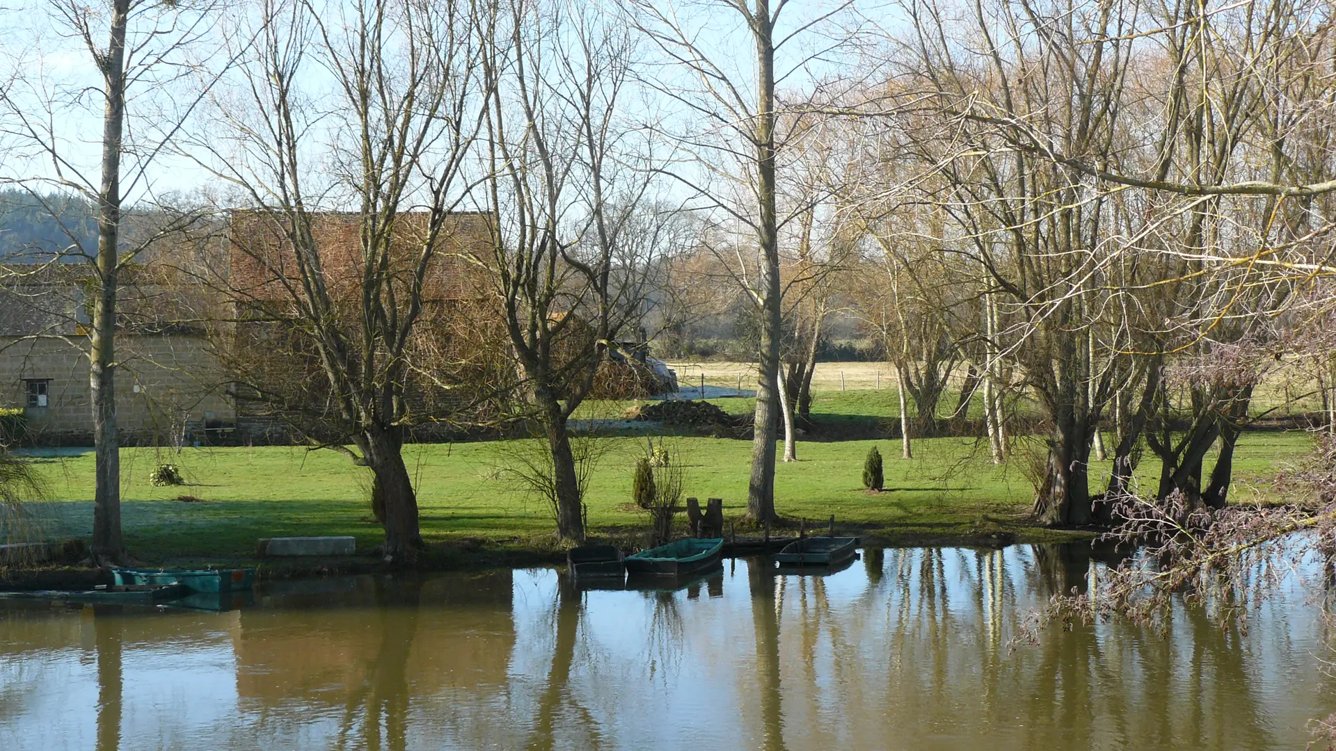 Chambres d'hôtes Le Gué Lian - Moitron-sur-Sarthe - vue sur la rivière Sarthe