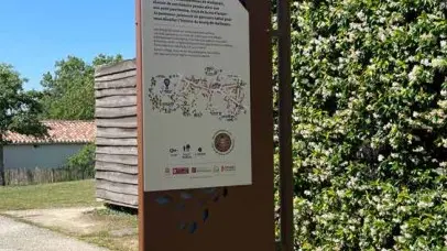 Panneau de départ Sentier de Pierre et d'eau