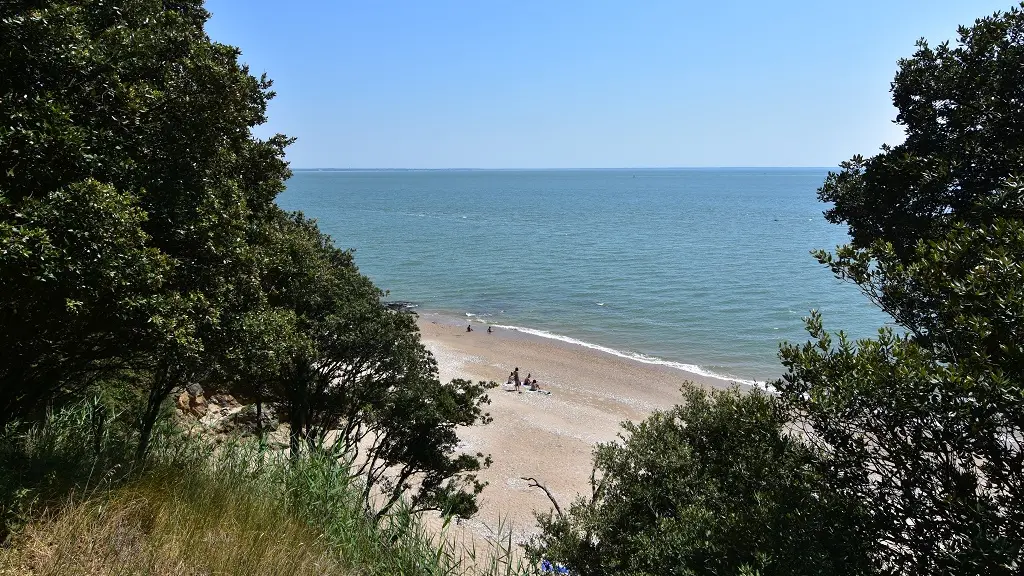 Plage de Belle Fontaine le long senteir côtier à Saint-Nazaire