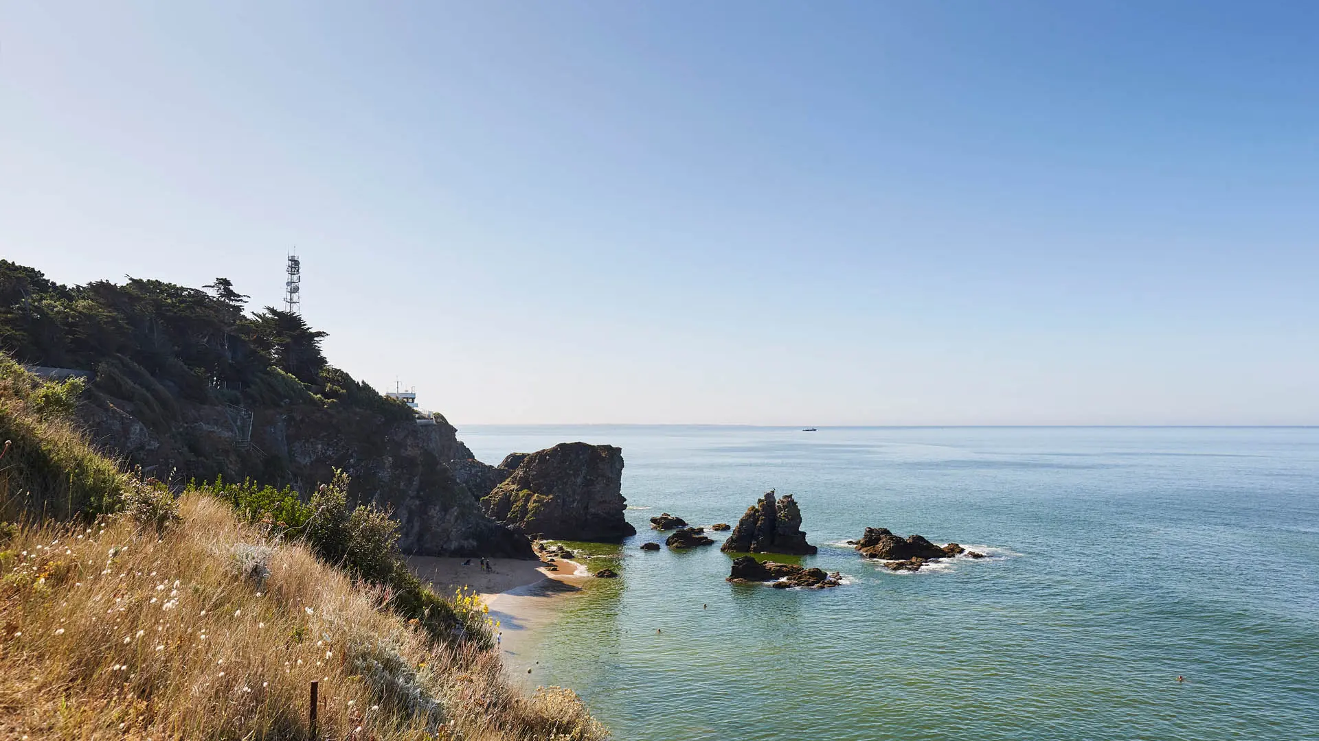 Crique de la plage des Jaunais à Saint-Nazaire