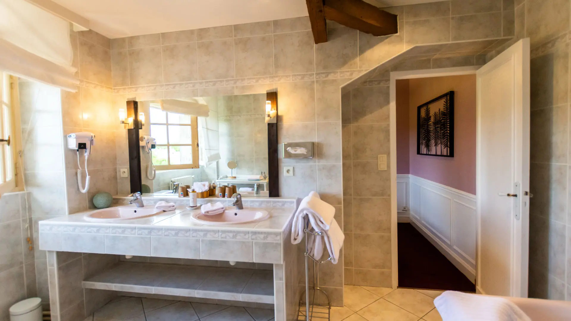 Chambre Hôtel Ricordeau - Salle d'eau