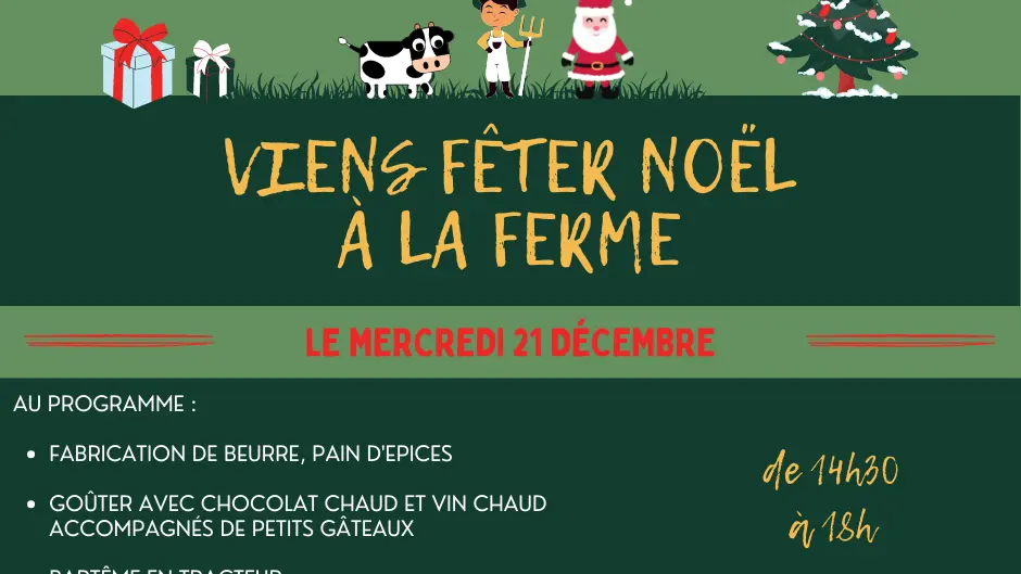 Viens fêter Noël à la ferme