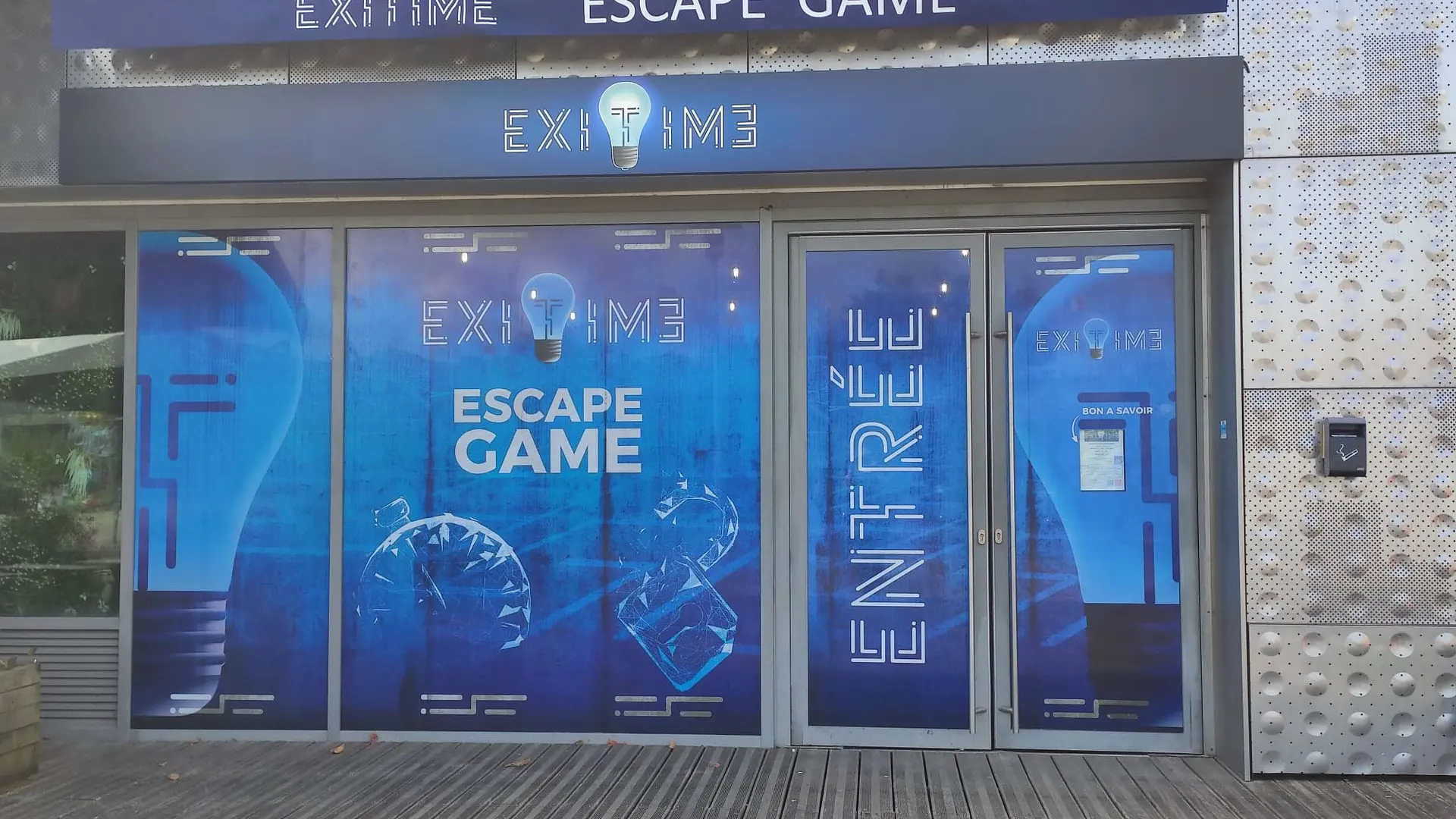 Vitrine EXITIME Escape Game Saint-Nazaire