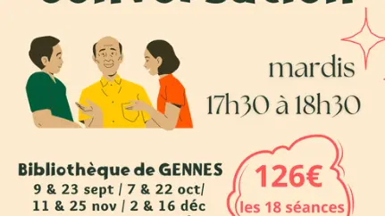 Concersation Anglaise à Gennes-Longuefuye