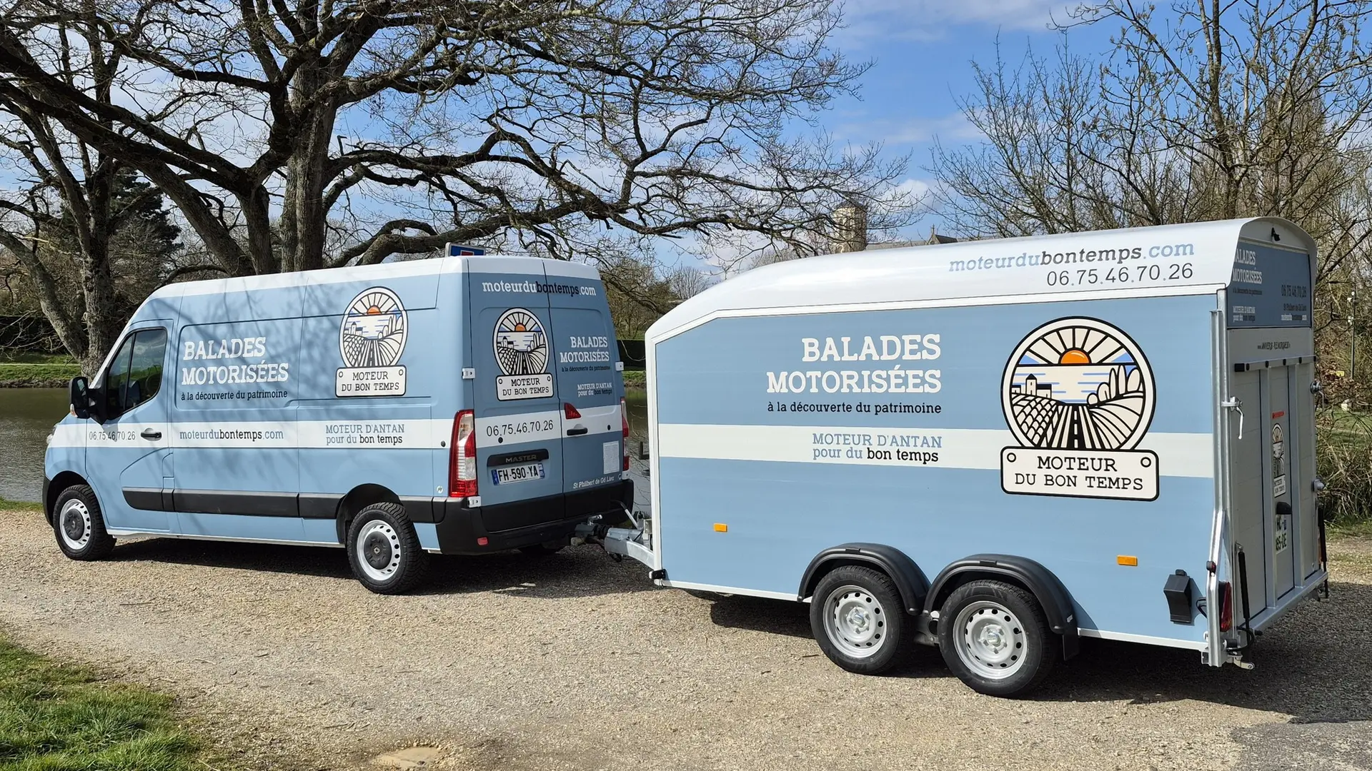 balade motorisée en mobylette dans le marais poitevin - Moteur du Bon Temps -1