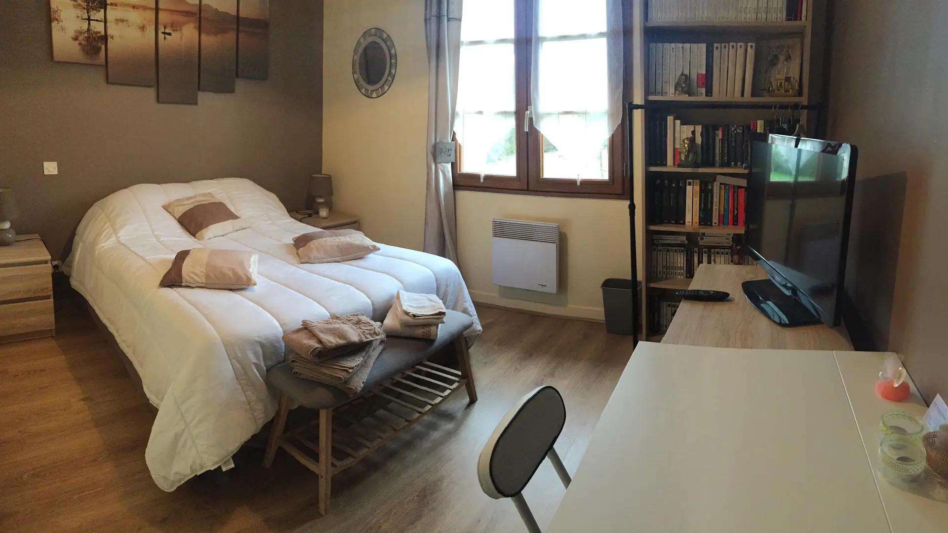 chambre marron