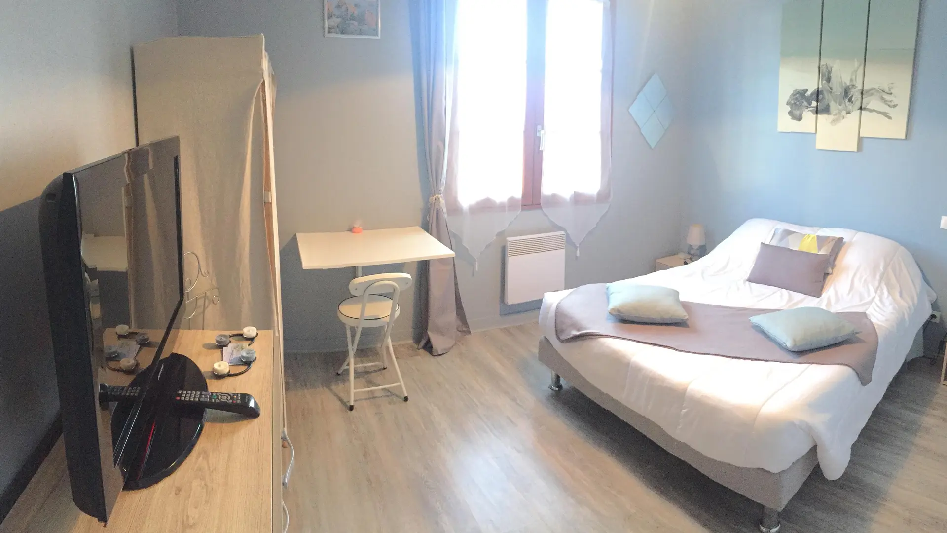 chambre bleu
