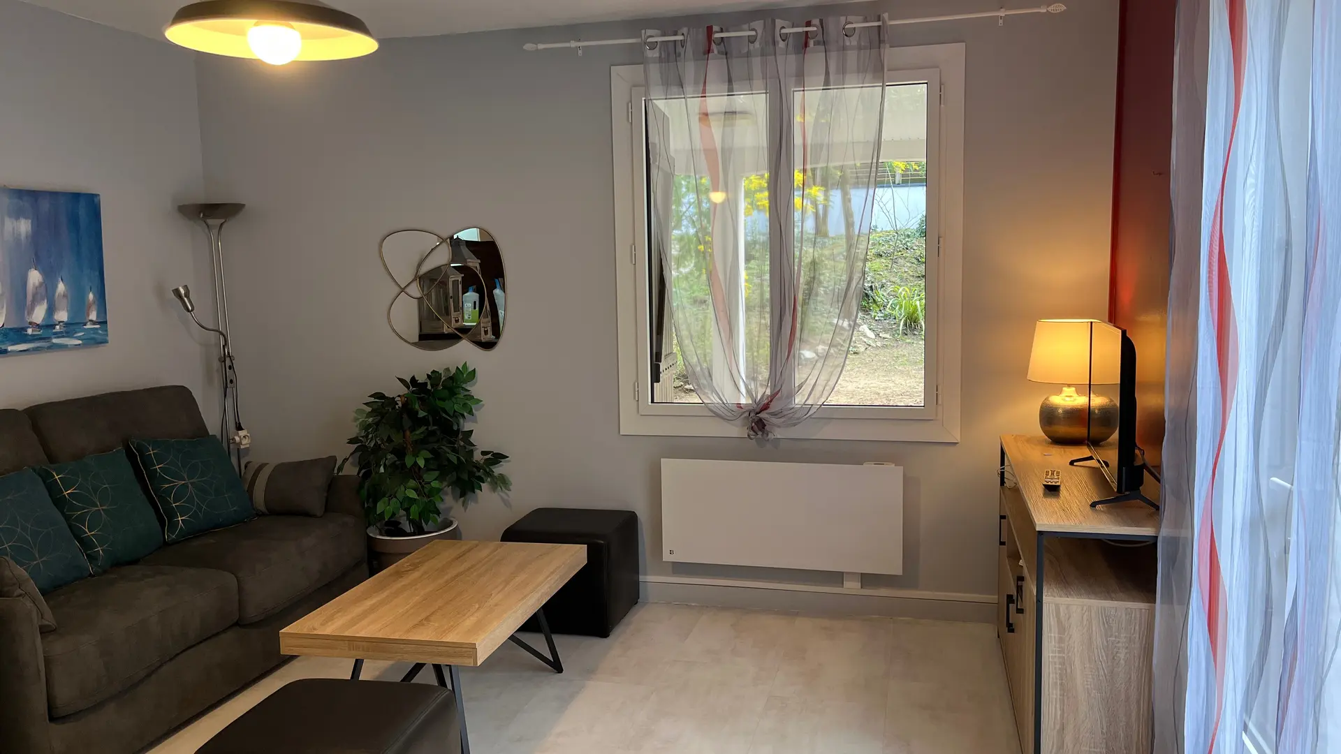 370172 - Canapé lit neuf 2 places salon RDV