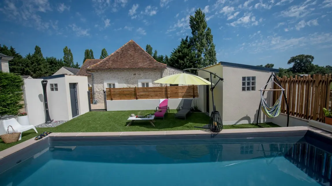 Gite Le Hameau des 2 Ailes - Piscine