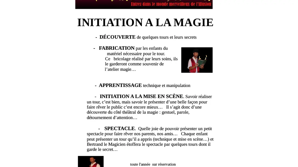 journee initiation - bertrand le magicien