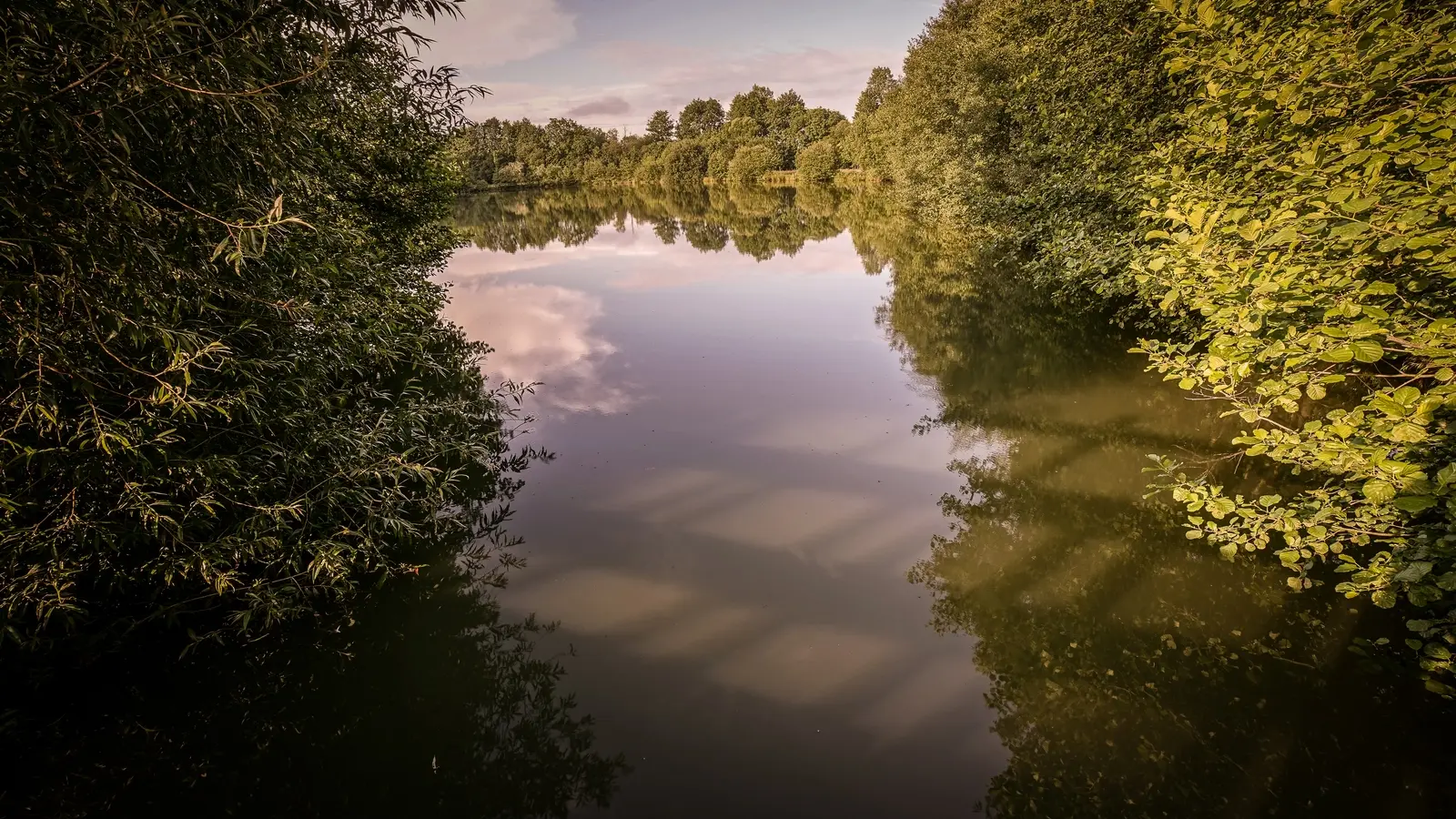 Plan d'eau privé pour une promenade