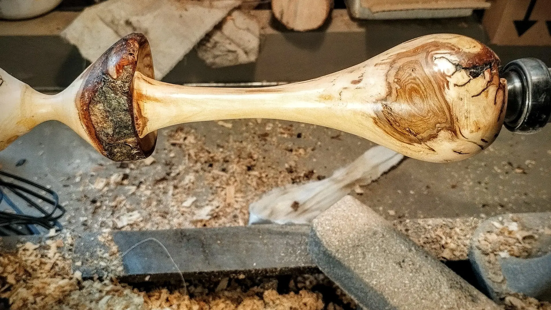 Naissance d'un champignon en bois L'atelier d'Eawy