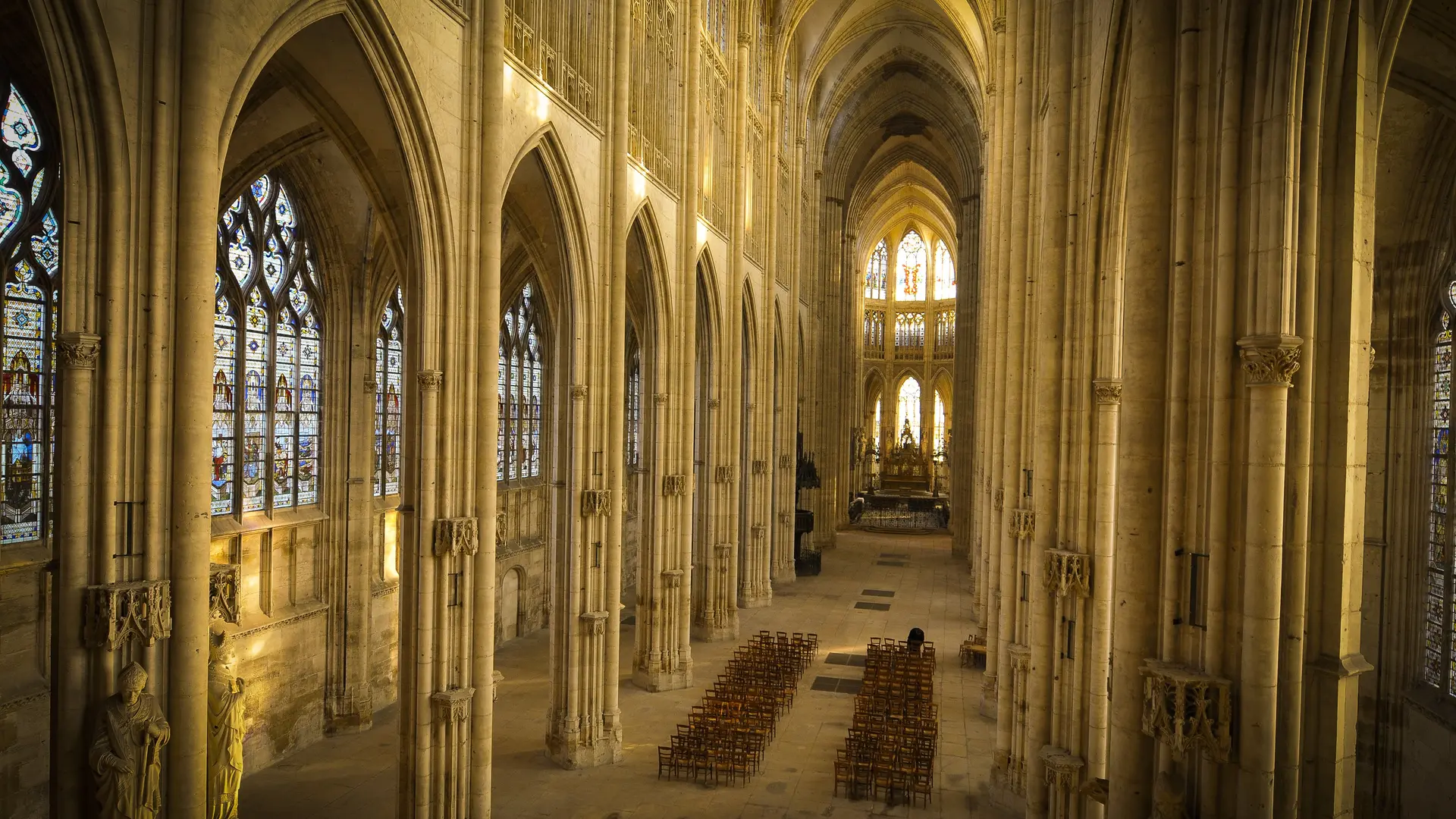 Intérieur abbatiale Saint-Ouen