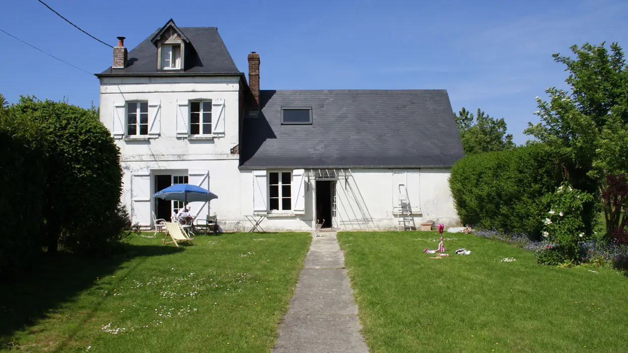 La Maison blanche à Tocqueville en Caux