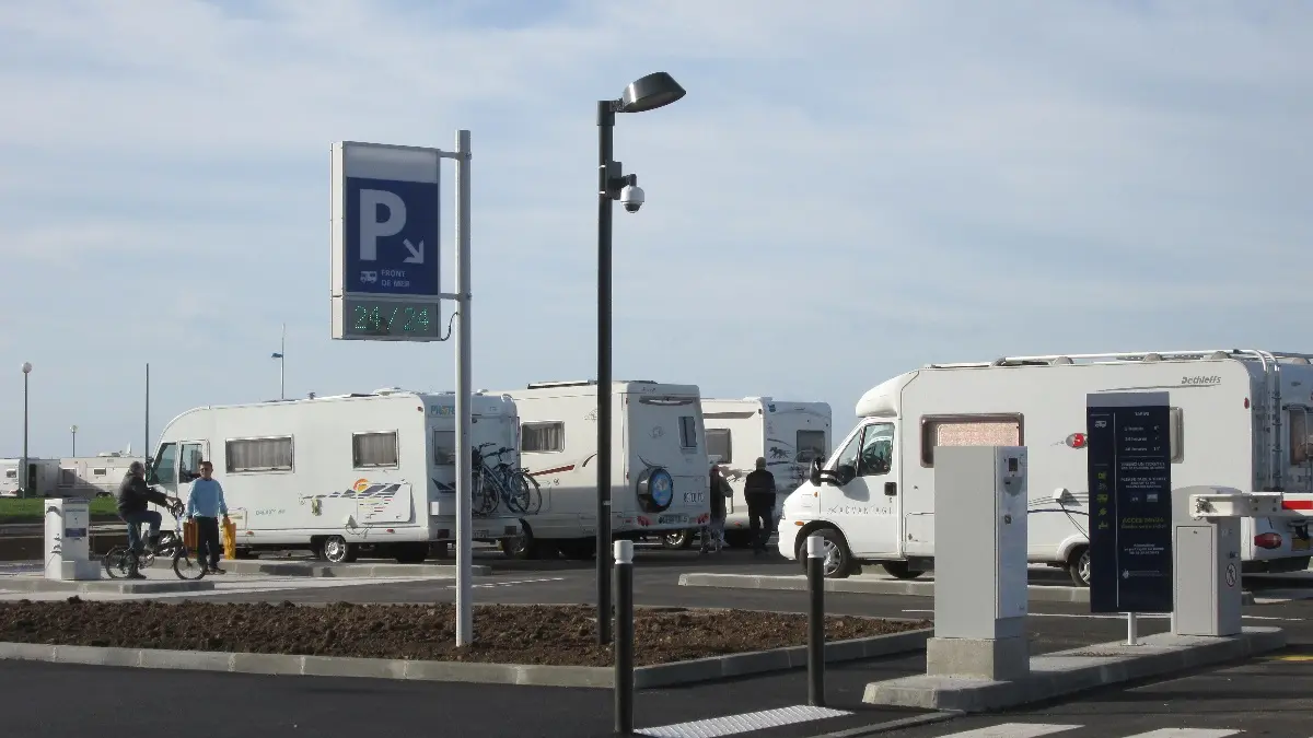 Aire de stationnement et de service de la plage de Dieppe